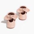 Load image into Gallery viewer, Blush Knotted Bow Baby Shoe