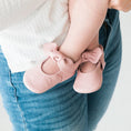 Load image into Gallery viewer, Blush Knotted Bow Baby Shoe