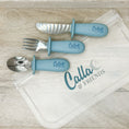 Load image into Gallery viewer, BLACKOUT Collection Silicone & Stainless Steel Toddler Utensil Set