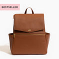 Load image into Gallery viewer, Cognac Classic Diaper Bag II