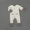 Load image into Gallery viewer, Oatmeal Ribbed Romper