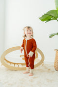 Load image into Gallery viewer, Rust Ribbed Romper