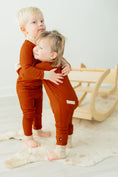 Load image into Gallery viewer, Rust Ribbed Romper