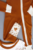 Load image into Gallery viewer, Rust Ribbed Romper