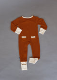 Load image into Gallery viewer, Rust Ribbed Romper