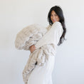 Load image into Gallery viewer, DOUBLE RUCHED FAUX FUR THROW BLANKETS