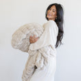 Load image into Gallery viewer, DOUBLE RUCHED FAUX FUR THROW BLANKETS