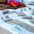 Load image into Gallery viewer, The Kenzie Beach Towel - Brush Stripes
