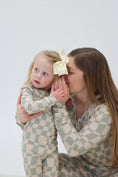 Load image into Gallery viewer, Ivy Wavy Checkers Women's Pajama Set
