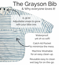 Load image into Gallery viewer, The Grayson Long Sleeve Bib - Checkered
