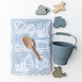 Load image into Gallery viewer, The Kenzie Beach Towel - Trucks & Diggers
