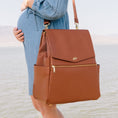 Load image into Gallery viewer, Cognac Classic Diaper Bag II
