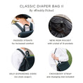 Load image into Gallery viewer, Cognac Classic Diaper Bag II
