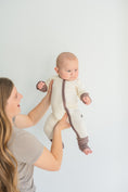 Load image into Gallery viewer, Oatmeal Ribbed Romper
