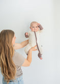 Load image into Gallery viewer, Oatmeal Romper – Ultra-Soft Bamboo Baby Outfit with Snap Closure and Neutral Color
