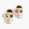Load image into Gallery viewer, Platinum Mary Jane Baby Shoe
