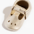 Load image into Gallery viewer, Platinum Mary Jane Baby Shoe
