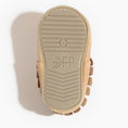 Load image into Gallery viewer, Weathered Brown Moccasin Baby Shoe
