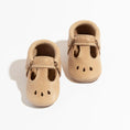 Load image into Gallery viewer, Weathered Brown Mary Jane Baby Shoe

