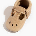 Load image into Gallery viewer, Weathered Brown Mary Jane Baby Shoe
